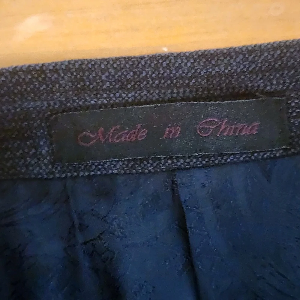 Phat Premium Phat Farm Blazer Sport Coat 46L Gray Brushed Birdseye Casual VTG